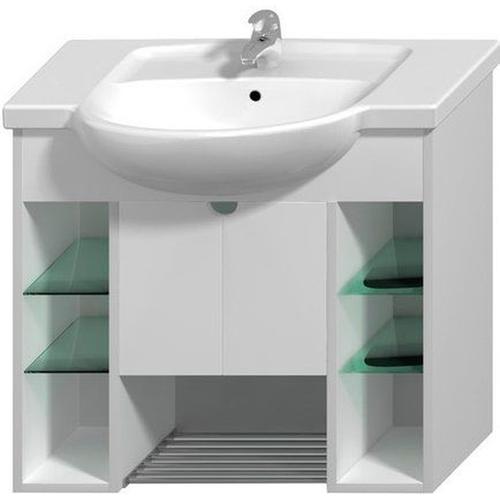 LYRA PLUS LAVABO CONSOLLE MONOFORO 80X48 BIANCO Foto 1