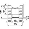 LYRA PLUS LAVABO CONSOLLE MONOFORO 80X48 BIANCO Foto 2