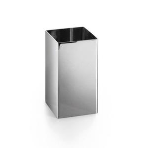 SAON 4007 BICCHIERE QUADRO INOX LUCIDO
