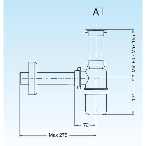 SIFONE 1"1/2 TUBO PP D.40 BIANCO 1133. 054 Foto 2