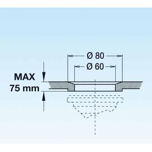 SIFONE "M" 2 VIE CON ATTACCO LAVASTOVIGLIE VERT Foto 3