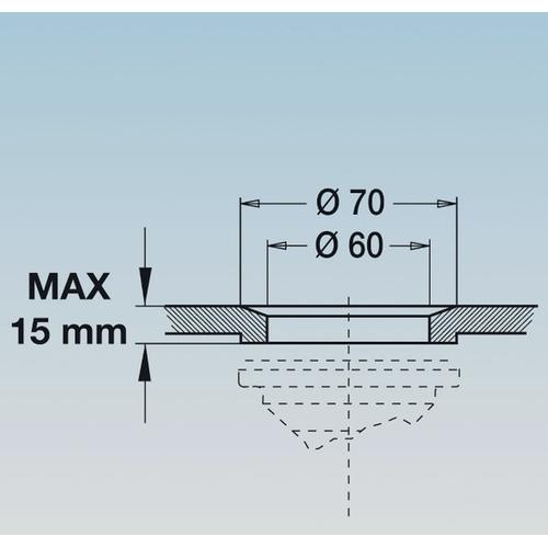 PILETTA RACCORDO TROPPO PIENO 1 1/2 Foto 3