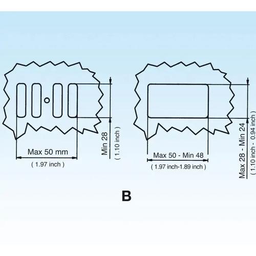 PILETTA CON TROPPO PIENO RETTANGOLARE BASKET 1"1/2 C.S. Foto 4