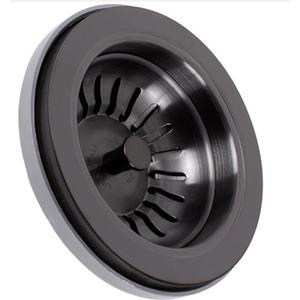 PILETTA LAVABO BASKET SENZA TR.PIENO 11/2 NERO SATINATO