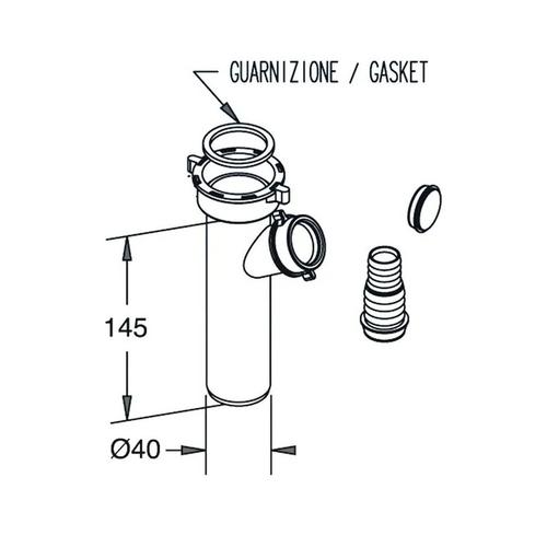 /9 RACCORDO LAVATRICE "Y" 1"1/2 8. 2407. 05 Foto 2