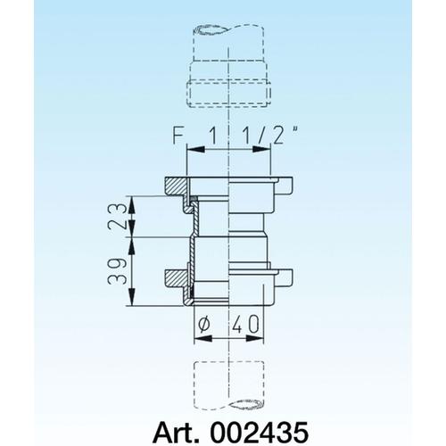 GIUNTO F 1 1/2 X TUBO LISCIO 40 002435 Foto 2