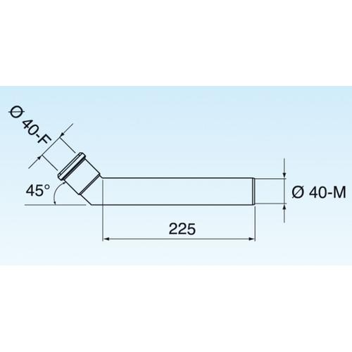 PROLUNGA JOLLY CURVA D.40 X 225 C/OR 144 Foto 2