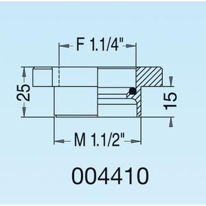 RIDUZIONE MOPLEN M 1 1/2 X F 1 1/4