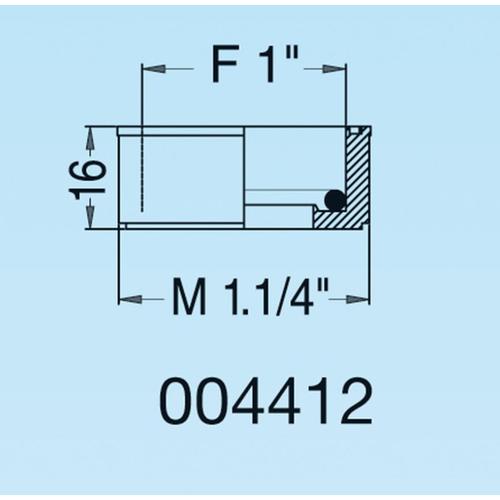RIDUZIONE P.P. M 1 1/4 X F 1 BIANCO 8. 4412. 01 Foto 2