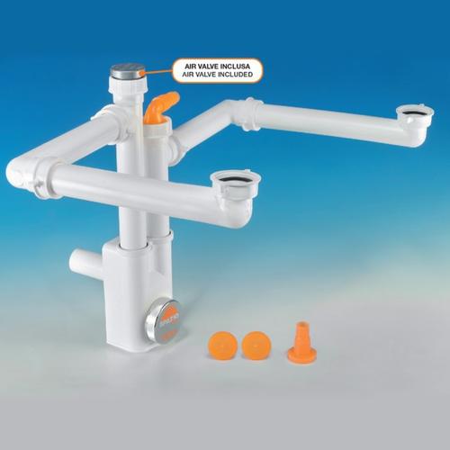 SIFONE SPAZIO 2 NT BIANCO D.40 1 1/2 Foto 1