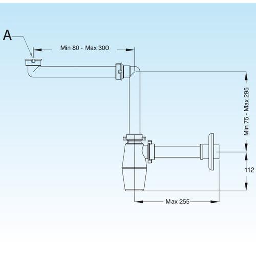 SPAZIO BAGNO BOTT. SIFONE SALVASPAZIO PER LAVABO Foto 3