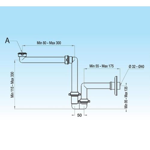 SPAZIO BAGNO SIFONE SALVASPAZIO PER LAVABO Foto 3