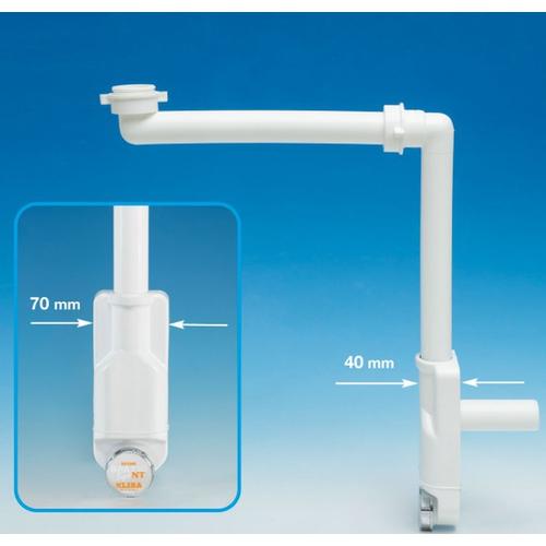 SIFONE SPAZIO BAGNO NT BIANCO D. 32-40 1 1/4 Foto 4