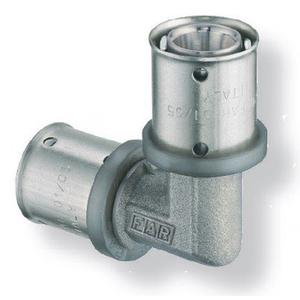 GOMITO 90 DOPPIO A PRESSARE Ø 40 MM. X Ø 40 MM. PER MULTISTRATO PRESSMASTER