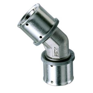 GOMITO 45 DOPPIO A PRESSARE Ø 50 MM. X Ø 50 MM. PER MULTISTRATO PRESSMASTER