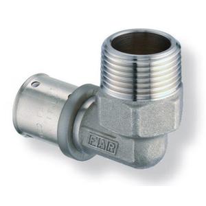 GOMITO 90 A PRESSARE Ø 16 MM. X 1/2" MASCHIO SPESSORE 2,25 MM. PER MULTISTRATO PRESSMASTER