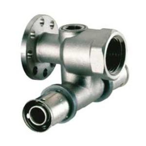 RACCORDO PASSANTE A TEE A PRESSARE Ø 20 MM. X 1/2" PER MULTISTRATO PRESSMASTER