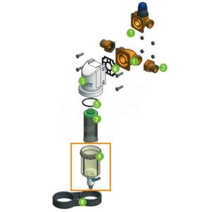 VASO FILTRO MEC INOX E RUBINETTO SFERA FR167