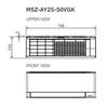 MSZ-AY35VGK E MUZ-AY35VG MONO INVERTER PORTA CALR32 WIFI Foto 7