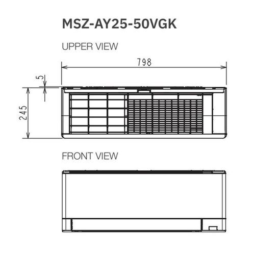 MSZ-AY35VGK E MUZ-AY35VG MONO INVERTER PORTA CALR32 WIFI Foto 7