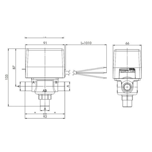 VALVOLA ZONA 3 VIE CON MICRO 1" ATTACCHI MASCHIO Foto 2
