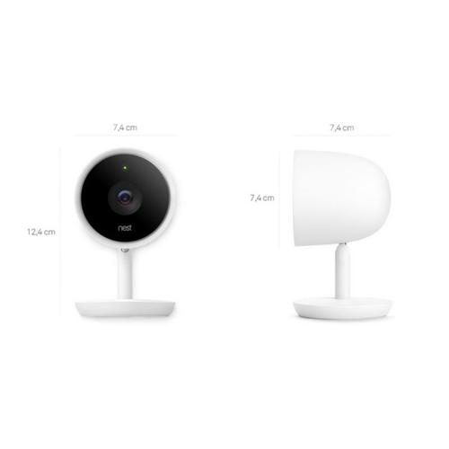 NEST VIDEOCAMERA DI SICUREZZA NEST CAM IQ PERINTERNI DI COLORE BIANCO CON SENSORE 4K HDR VISORE NOTTURNO CON AUTOPARLANTE INTEGRATO Foto 2