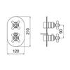 GRAZIA GRC5102 P. ESTERNA TERMOSTATICA CROMO Foto 2