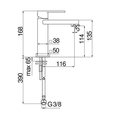 LOOP LP90118/2 MIX LAVABO CROMO Foto 2