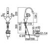 CARLOS PRIMERO CP219/1 GRUPPO BIDET MONOFORO CROMO Foto 2