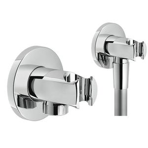 PRESA ACQUA CON GANCIO FISSO CROMO