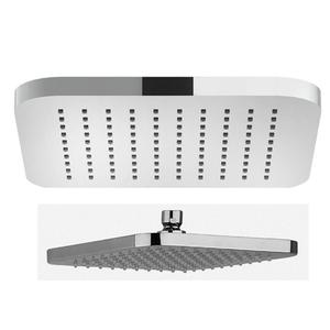 SOFFIONE QUADRO CM. 22X22 CROMO