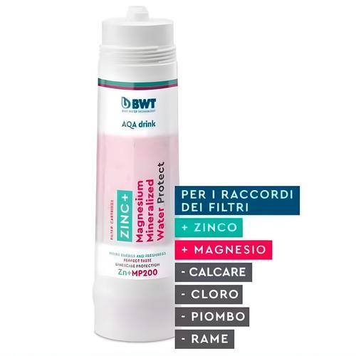 ZN+MP200 AQA DRINK PROTECT BWT, FILTRO MAGNESIO E ZINCO 600 LT, CARTUCCIA RI RICAMBIO Foto 2