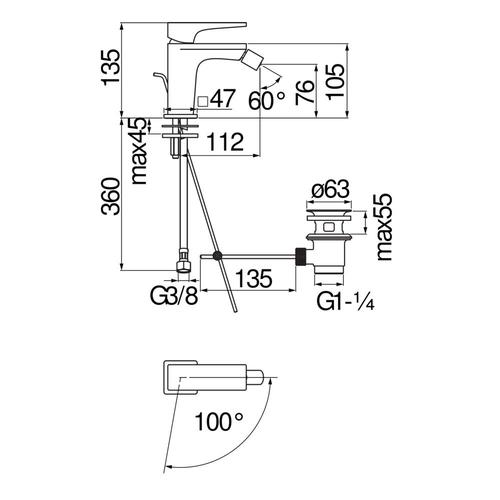 SEVEN MIX BIDET A RISPARMIO ENERGETICO CROMO Foto 3