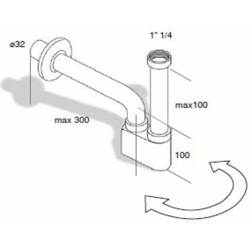 MULTI JOB J SIFONE LAVABO/BIDET ARRED. CROMATO Foto 2