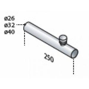 TUBO LISCIO D.26 X SIFONE CON AERTORE