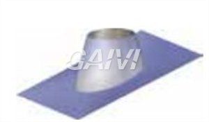 Foto EUROSTAR FALDALE INCLINATO MONOPARETE Ø 140 MM. IN ACCIAIO INOX CON BASE PIOMBO