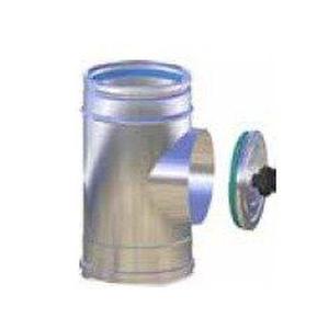 EUROAIR MODULO DI ISPEZIONE DOPPIAPARETE ARIA Ø 100 MM. IN ACCIAIO INOX