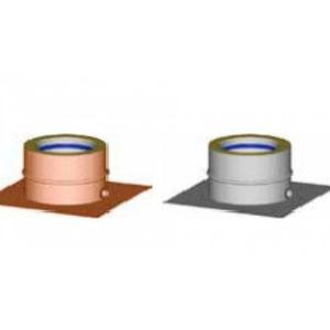 EUROSTAR BASE DI PARTENZA MONOPARETE Ø 80 MM. IN ACCIAIO INOX
