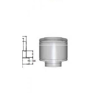 EUROSTAR CAPPELLO A BOTTE MONOPARETE Ø 80 MM. IN ACCIAIO INOX
