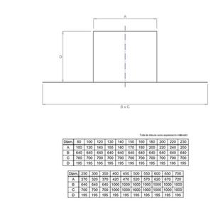 EUROSTAR FALDALE PIANO MONOPARETE Ø 140 MM. IN ACCIAIO INOX