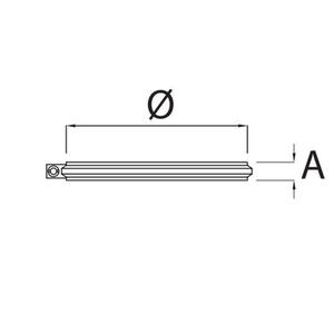EUROSTAR FASCETTA DI BLOCCAGGIO MONOPARETE Ø 130 MM. IN ACCIAIO INOX