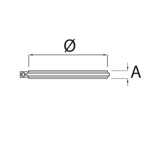 2 Fascette Di Bloccaggio In Acciaio Inox – Diametro 130 Mm, Spessore 0,5 Mm – Certificazione CE EN 1856-2