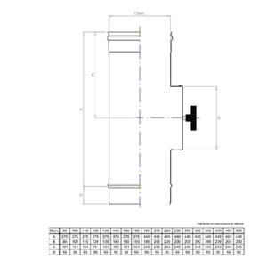 EUROSTAR MODULO DI ISPEZIONE MONOPARETE Ø 180 MM. IN ACCIAIO INOX