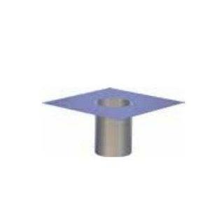 EUROSTAR PIASTRA TERMINALE MONOPARETE Ø 80 MM. IN ACCIAIO INOX