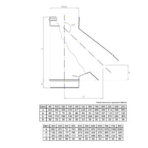 EUROSTAR RACCORDO T 135° MONOPARETE Ø 100 MM. IN ACCIAIO INOX