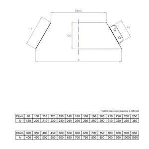 EUROSTAR SCOSSALINA MONOPARETE Ø 150 MM. IN ACCIAIO INOX