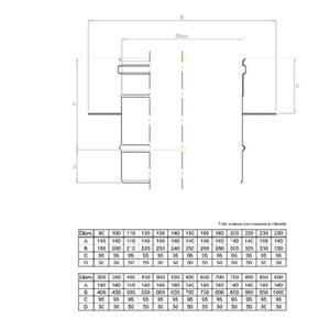 EUROSTAR SUPPORTO A SOLAIO MONOPARETE Ø 130 MM. IN ACCIAIO INOX