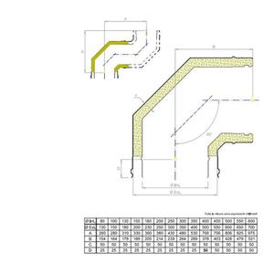 EUROSTAR25 CURVA FUMO 90° DOPPIAPARETE Ø 300 MM. IN ACCIAIO INOX CON INTERCAPIEDINE IN LANA DI ROCCIA