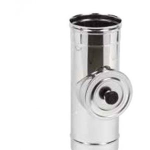 EUROSTAR25 MODULO DI ISPEZIONE DOPPIAPARETE Ø 150 MM. IN ACCIAIO INOX CON INTERCAPIEDINE IN LANA DI ROCCIA