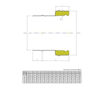 EUROSTAR25 RACCORDO DA MONOPARETE Ø 200 MM. A DOPPIAPARETE Ø 200 MM. IN ACCIAIO INOX